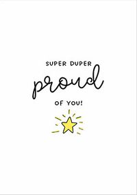Tap to view Super Duper Proud Exam Card