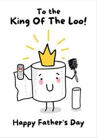 Tap to view King of the Loo Toilet Paper Father's Day Card