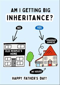 Tap to view Am I Getting Big Inheritance Father's Day Card
