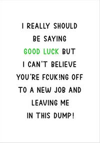Tap to view Can't Believe You Leaving Card