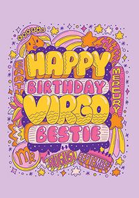 Virgo Bestie Birthday Card