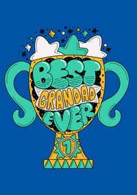 Tap to view Best Grandad Ever Trophy Father's Day Card