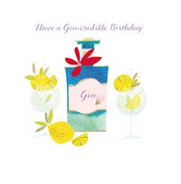 Gin-credible Artistic Birthday Card