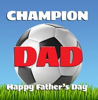 Football Champion Dad Father's Day Card