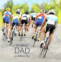 Dad Cycling Father's Day Card
