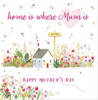 Tap to view Home is where Mum is Mother's Day Card