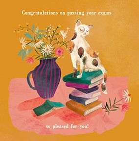 Passing Your Exams Cat Card