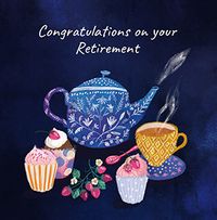 Afternoon Tea Retirement Card