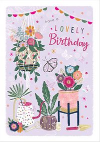 Lovely Birthday Plants Card