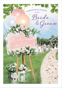 Bride & Groom Wedding Card