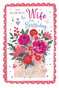 Tap to view Caring Wife Birthday Card