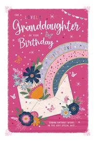 A Lovely Granddaughter Birthday Card