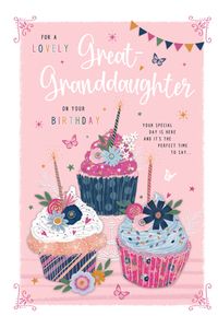 A Great Granddaughter Birthday Card
