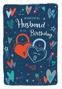 My Wonderful Husband Birthday Card