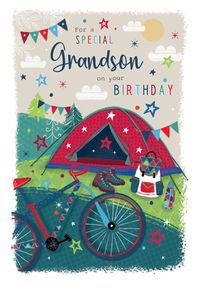 For A  Special Grandson Birthday Card