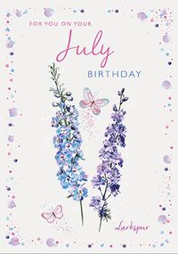 July Birthday Card