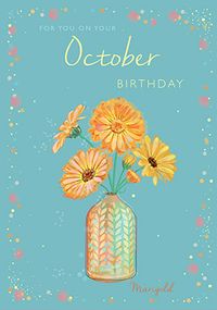 October Birthday Card