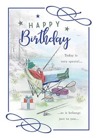 Traditional Fishing Birthday Card