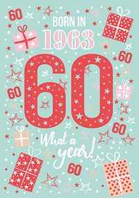 Born in 1963 60th Birthday Card