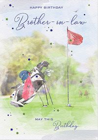 Tap to view Golf Brother In Law Birthday Card