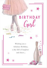 Girly Birthday Girl Card