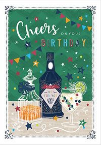 Cheers on your Birthday Card