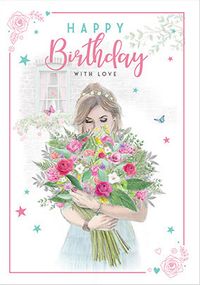 Tap to view Flowers Birthday Love Card