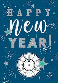 Tap to view Clock New Year Card