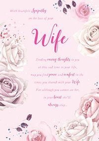 Loss Of Wife Sympathy Card