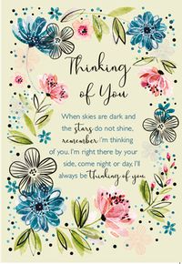 Thinking Of You Verse Card