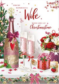 Wife Traditional Christmas Card