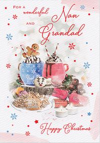 Nan & Grandad Traditional Christmas Card