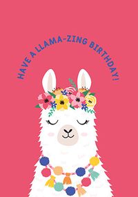 Have a Llamazing Birthday Card