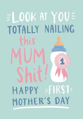 Nailing This Mum Sh*t Mother's Day Card