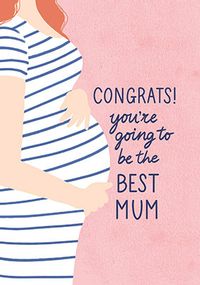 Tap to view Blooming Gorgeous Mum to Be Cute Card