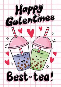 Happy Galentine's Best-Tea Card