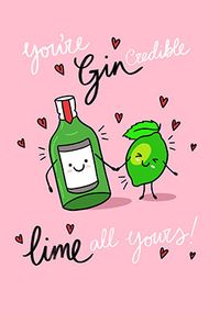Tap to view You're Gin-credible Lime All Yours Card