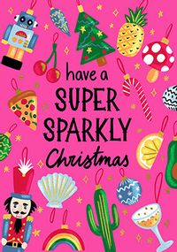 Super Sparkly Christmas Card