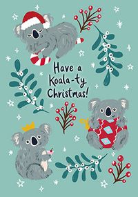 Koala-ty Christmas Card