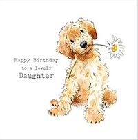 Tap to view Dog and Daisy Daughter Birthday Card