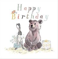 Cute Illustrated Happy Birthday Card