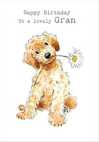 Gran Puppy Birthday Card