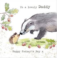 Tap to view Badger Lovely Daddy Father's Day Card