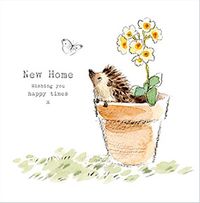 New Home Cute Hedgehog Card