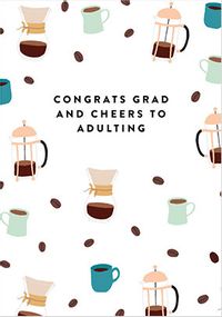 Tap to view Cheers to Adulting Graduation Card