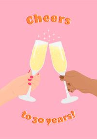 Tap to view Cheers to 30 Years Birthday Card