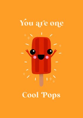 One Cool Pops Father's Day Card