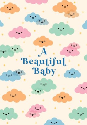A Beautiful Baby New Baby Card