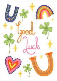 Tap to view Lucky Symbols Good Luck Card