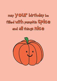 Tap to view Pumpkin Spiced Birthday Card